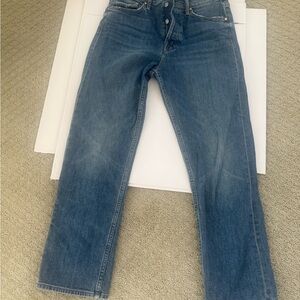 MOTHER Classic Indigo Straight Leg Jeans